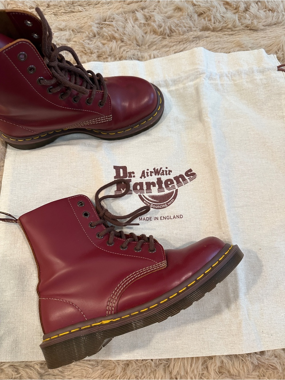 Dr. Martens Made in England Oxblood Boots